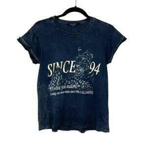 ALLSAINTS Since 94 Leopard Anna 100% Cotton Tee size US 4